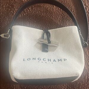 Longchamp Two-Tone crossbody and top handle bag